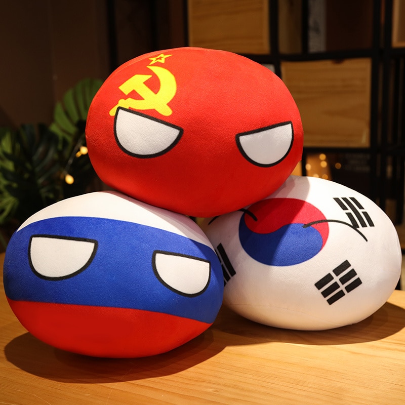 Countryballs Plush Toys Ussr | Ball Toy Pendant Polandball | Russia Countryball  Plush - Movies & Tv - Aliexpress